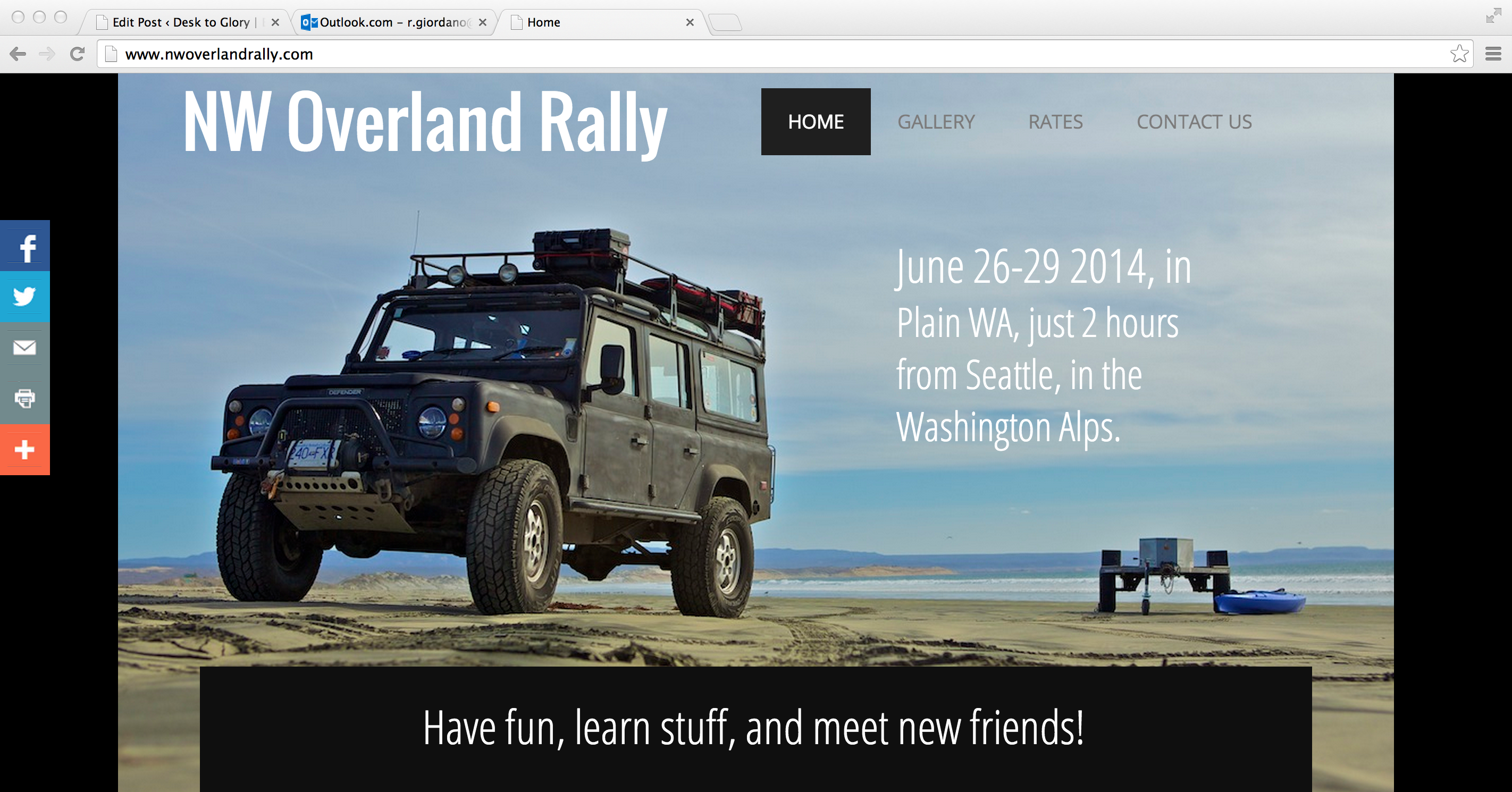 NW Overland Rally Desk to Glory An Overland Adventure